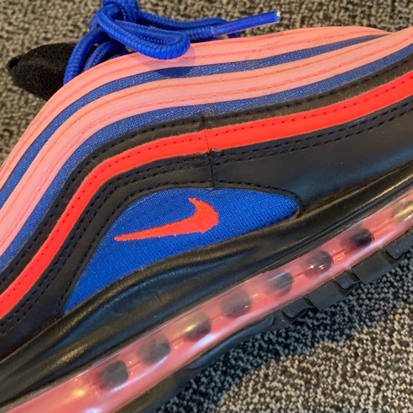 (GS) Nike Air Max ‘97 in ‘Black/Multi’ - Picture 9 of 14